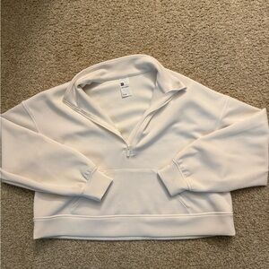 All in Motion Cream Quarter-Zip Sweatshirt